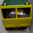 JOYIN Large Friction Powered Garbage Truck Toy Set, Includes Dumpster, Trash Bins, and Learning Cards for Kids (Green)