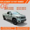 Weatherstrip Window Molding Trim Seal Compatible with 2007-2020 Tundra Double Cab Replaces 68160-0C020 68210-0C020 68163-0C010 68164-0C010