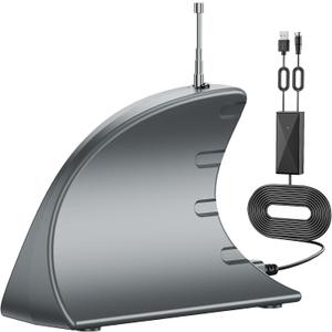 WUMINGLU TV Antenna Indoor, Digital TV Antenna for Smart TV Indoor Outdoor 680+ Miles Long Range Clear 2024 Rate 4K HD TV Amplified Signal Booster Local Channel 33ft
