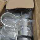 12 Pack Fence Post Bracket,1-7/8" Galvanized Pipe Grip Tie,Steel to Wood Fence Brackets,Metal Fence Brackets for Metal Posts Bracket (with Screws)