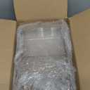 Acrylic Monitor Stand, 2 Tiers Clear Monitor Riser Computer Stand for Office, Home, Office, 5.12 Inches Hight PC Desk Stand for Keyboard Storage, Premium Platform for Laptop Printer TV Screen