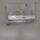 2.31 LB/1100 Pcs Glass Mosaic Tiles Bulk, 24 Colors Clear Mosaic Tile for Crafts with Storage Box 0.4 Inch Square Crystal Glass Pieces for Art DIY, Home Decoration