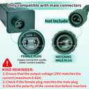 18WL29V LED Power Supply,UL Certification LED Transformer Replacement Class 2 Power Supply,IP44 Low Voltage Transformer US Christmas Tree Plug Adapter for Led String Lights