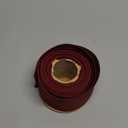 LaRibbons Burgundy Ribbon Wired 2.5 Inch x 10 Yards Dark Red Dupioni Ribbon for Christmas Gift Wrapping Flower Bouquet Wreath Bow Party Home Decoration, Royal Burgund