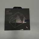 Aulumu A39 Geometric AirPods Pro 3 Case with Lock | Protective Cover with Nylon Buckle | Alloy Armour | Compatible with Apple AirPods Pro 3rd Generation Case (2025) - Transparent Gray (Translucent Grey)