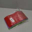 120 Pcs Plastic Gift Bag Bulk 5.5 x 8.7 Inch Resealable Party Goodie Bag with Clear Window Color Favor Pouch with Handle for Home Birthday Wedding Party Candy Gift Wrap Supply(Clear)