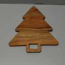 Christmas Tree Shaped Wood Cutting Board for kitchen, Christmas Tree Wooden Serving Tray with Handle, Christmas Decoration Charcuterie Tree Boards 14"L x 11"W