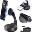 COMITOK Magnetic Auto Face Tracking Stand Tripod MOTA for iPhone Follows Your Movement Hands-Free Video Recording with 360 Degree Holder for Livestreaming, Vlog, Support Tiktok, YouTube - Black Missing Wire