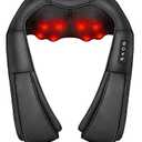 iKristin Neck Massager with Heat, Shiatsu Massager for Neck, Back, Shoulder, Foot and Leg, Deep Tissue 3D Kneading Massager for Relax Muscles at Home and Offie,Neck Massager for Women and Men