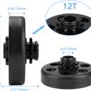 Centrifugal Clutch, Go Kart Clutch 3/4 Bore 12T with #35 Chain 9.525mm for Go Kart Minibike Honda Engines GX160 GX200 GX140 GX120 GC160 GC190, With 2pcs Set Screws and 1pc Connecting link