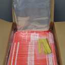 Vesici 100 Sets Large Snowflake Disposable Bread Pans for Baking 8.6 x 4.5 x 2.5 Inch Snowflake Paper Loaf Mold Winter Paper Cake Loaf Pans with Tie and Bags for Kitchen