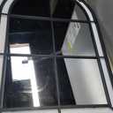 WAMIRRO Arched Mirror,Big Decorative Black Window Pane Mirrors Decor for Wall Mouted/Fireplace/Entryway/Hallway/Living Room/Bathroom 28"X40"