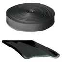 RV Designer® E532 - 50' Black Vinyl Insert Trim