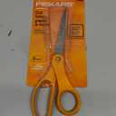 Fiskars 8-Inch Multi-Purpose Scissors – Orange Durable Stainless Steel Blades for Crafting, Office, and Home Use, Ergonomic Design