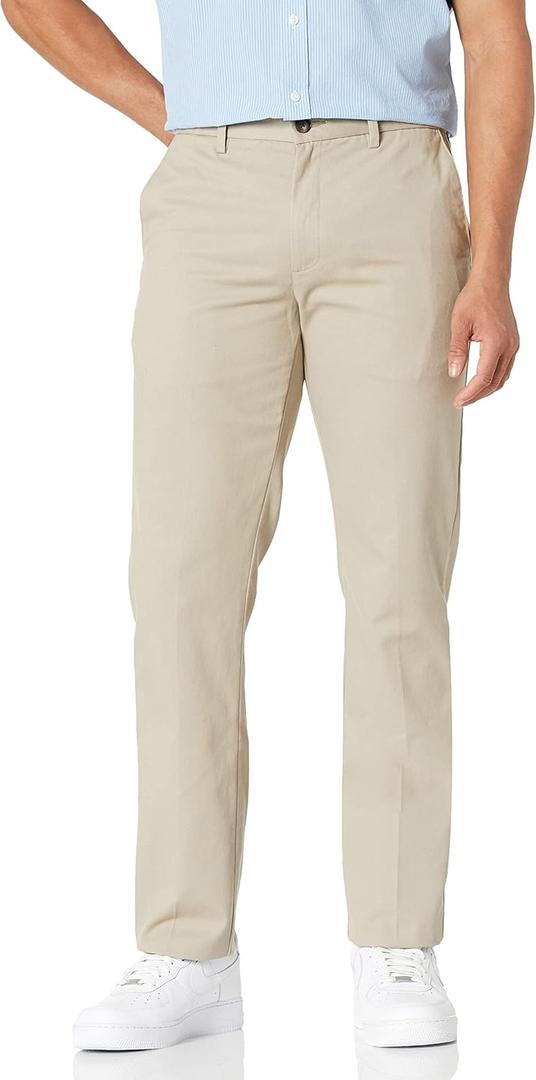 Amazon Essentials Men's Slim-Fit Wrinkle-Resistant Flat-Front Chino Pant (38W x 30L, Khaki Beige)