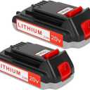 Totoplus Replacement for Black and Decker Battery: 3.0Ah 20 Volt Batteries Compatible with Cordless Power Tools LBXR20 LBXR2020 LBX20 LBXR2520 LB2X4020 LB2XR20 (2PCS)