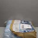 Bedorm Christmas Tree Bedding Comforter Blue Winter Comforter Set Blue White Snowflake Xmas Tree Holiday Decor Cute Christmas Quilt Comforter Set King Size