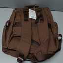 LOVEVOOK Diaper Bag Backpack With Pocket For Large Capacity Cup,Multi-Function Baby Travel Bag For Mom Dad,Waterproof Baby Bag for Boys Girls with Changing Pad,Insulated Bag,Stroller Straps, Apricot Coffee, M-15.6 inch