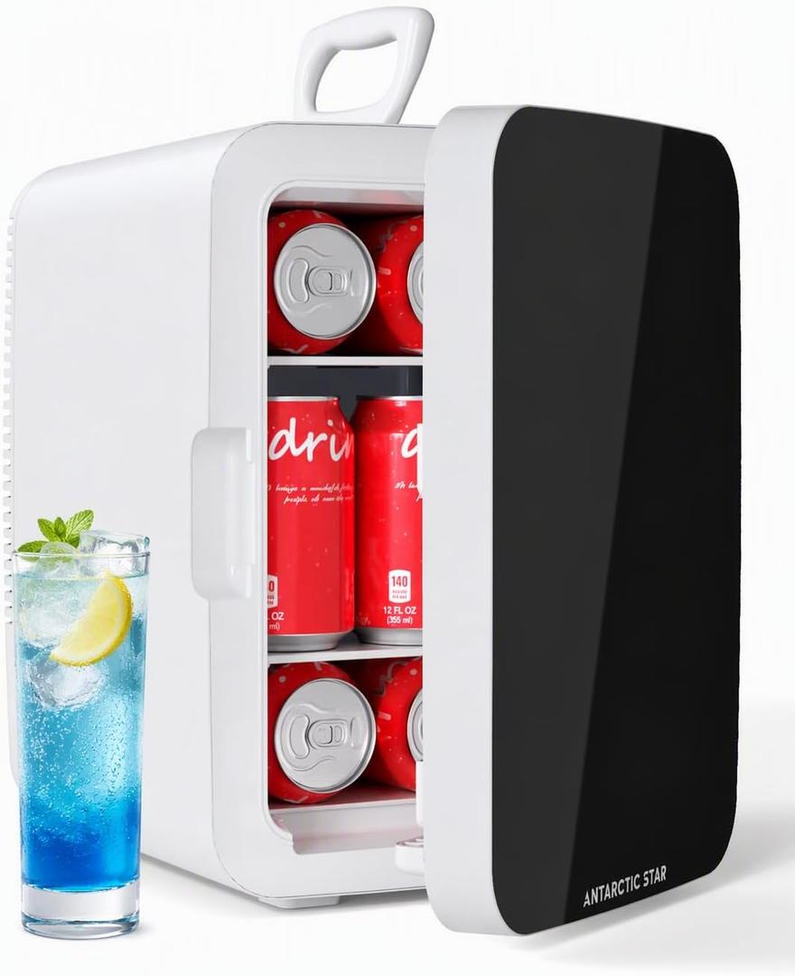 Antarctic Star 10L Compact Mini Fridge, 2.6 Gal Portable Small Refrigerator