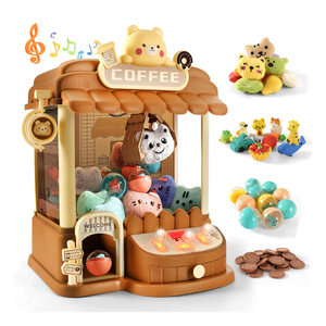 Large Claw Machine for Kids Adults, Mini Vending Machine with 30 Fun Toys, Candy Dispenser Machine, Prize Dispenser with Music L