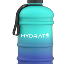 HYDRATE XL Gym Water Bottle for Men - Half Gallon Water Jug, Perfect for Hydration - Flip Cap Large Sports Bottle with Leak Proof Silicone Seal - BPA Free, Reusable Bottle - 2.2L Blue (74.4 Ounces, Blue Lagoon)