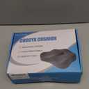 Memory Foam Seat Chair Cushion for Relieves Back Sciatica Pain Tailbone Pain Coccyx Degenerating Disc Orthopedic Osteoarthritis Prostate Cushion Low Back Pain Cushion Hip Shaping (Dark Gray)