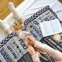 Grandson Gifts from Grandma Grandpa, Grandson Blanket from Grandmas 60"x50", Grandsons Graduation Gift, Christmas Birthday Gifts for Grandsons