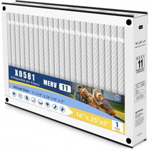 16x25x3 Air Filter Replacement For Trion Air Bear 255649-101, 1-PACK