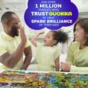 2 x QUOKKA 100 Piece Puzzles for Kids Ages 6-8  Intricately Illustrated Forest Animals Puzzle for Kids Ages 8-10  Educational Busyland Game Packed with Visual Details for Boys and Girls