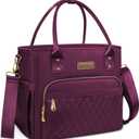 MIYCOO Lunch Bag Lunch Box Women - Leakproof Insulated Lunch Cooler Bag for Women - Large Lunch Tote Bags Adults, Purple