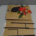 Aombzzj 2 Pcs Solar Stake Christmas Outdoor Decorations Garden Stake Decor LED Christmas Reindeer Stakes for Garden Lawn Yard (Reindeer) Gold