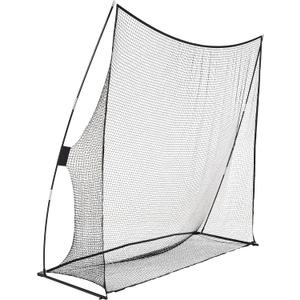 Amazon Basics Portable Golf Practice Hitting Net for Indoor/Outdoor Swing Training, Quick Setup, 8 Feet x 8 Feet, Black