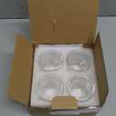 Double Walled Espresso Cups Set of 4 (50% Thicker), 3 Ounce Clear Expresso Coffee Mugs, Espresso Shot Glasses, Double Wall Insulated Espresso Cups Suit for Espresso Machine, Microwave Safe