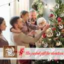 4 x Christmas Tree Decorations, Acrylic Animal Christmas Ornaments, Home Decoration, Party Decoration, Small Animals on The Moon (Elephant)