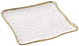 Amazon.com | Pampa Bay Golden Salerno Porcelain Square Serving Platter: Platters