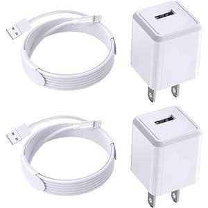 iPhone Charger,[Apple MFi Certified]2Pack iPhone Quick Charging Lightning Cable Data Sync Cord with USB A Wall Charger Block Box Travel Plug Adapter for iPhone 14/13/Pro/Max/XR/X/Xs/Max/8/Plus/SE/iPad