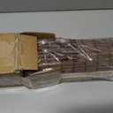 LazBlinds No Drill Bamboo Roman Shades, 22" W x 64" H, Malay Walnut