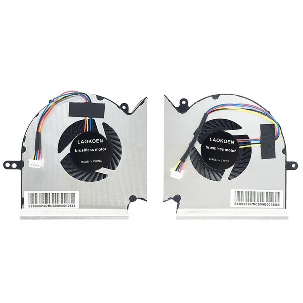 New Cooling Fan for MSI GE63 Raider 9SE GE63VR 7RE 7RF GE73 Raider GE73VR 7RE 7RF GP63 GP73 GL73 Leopard 8RE GL63 9SDK 9RCX MS-16P5 16P1 16P3 16P6 16P7 MS-17C6 17C8 P/N:PAAD06015SL N383 N384