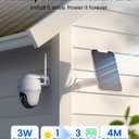 REOLINK Security Cameras Wireless Outdoor, Pan Tilt Solar Powered, 5MP 2K+ Color Night Vision, 2.4/5GHz WiFi, Smart Cameras for Home Security, Works with Home Hub, Argus PT + Solar Panel