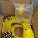 10 FT RV Sewer Hose Kit 90 Degree Clear View Sewer Adapter with Storage Cap