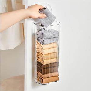 Grocery Plastic Bag Dispenser Holder, Sock Underwear Organizer Wall Mount Multifunctional Bag Saver Kitchen Storage Holder for Storing Socks Ties Plastic Bag