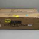 Ulif U13 Medium Over Washer and Dryer Storage Shelves, 6 Tiers Laundry Room Standing Shelf with 2 Hanger Rods, Space Saver Clothes Drying Rack, 57.8" W x 22" D x 77.4" H, Black