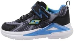 Skechers Boy's Tri-Namics Sneaker, Black/ Yellow/ Blue, (5 Big Kid)
