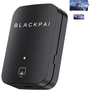 Wireless HDMI Display Dongle for Live Streaming, Portable Transmitter, Stream Video/Audio from Smartphone or iPad to TV, Monitor or Projector, Supports AirPlay, DLNA, Miracast, Black