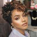 PHOCAS 10'' 5Packs Short Curly Crochet Hair Jump Wand Crochet Braids For Black Women 6MM Natural Black to Gloden Blonde