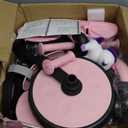 5-in-1 Toddler Tricycle for Ages 1.53, Parent Steering Push Trike, Tool-Free Convertible to Balance Bike, Safety Belt, Removable Backrest and Footrest, Ride-On Toy for Boys & Girls, Pink