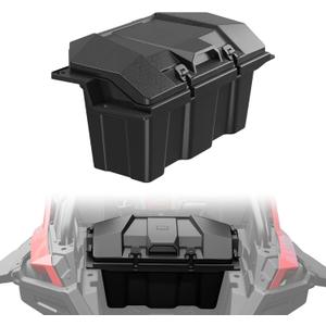 UTV 73QT Rear Cargo Storage Box for Polaris RZR XP 1000 XP4 1000 2020-2025 | Waterproof UTV Cargo Box with Lockable Lid Heavy Duty Storage Case for RZR Accessories, Repalce #2883751