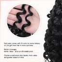 8 Packs Curly Crochet Hair for Women 10 Inch Natural Black Short Pre Looped Ocean Wave Crochet Hair Deep Water Wave Twist Crochet Braids Synthetic Braiding Hair Extensions10 Inch,1B