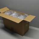 Nuogo 6 Pcs Plastic Candy and Cookie Jar with Lids Decorative Apothecary Jars Candy Buffet Containers Clear Airtight Food Storage Canister Home Decoration(42 oz,Classic)