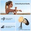 TECKNET Bone Conduction Headphones, Bluetooth V6.0 Open Ear Headphones, Wireless Headphones 10H Playtime & IPX5 Waterproof, Comfortable Fit Built-in Mic, Sport Headphone for Running & Workout -Black